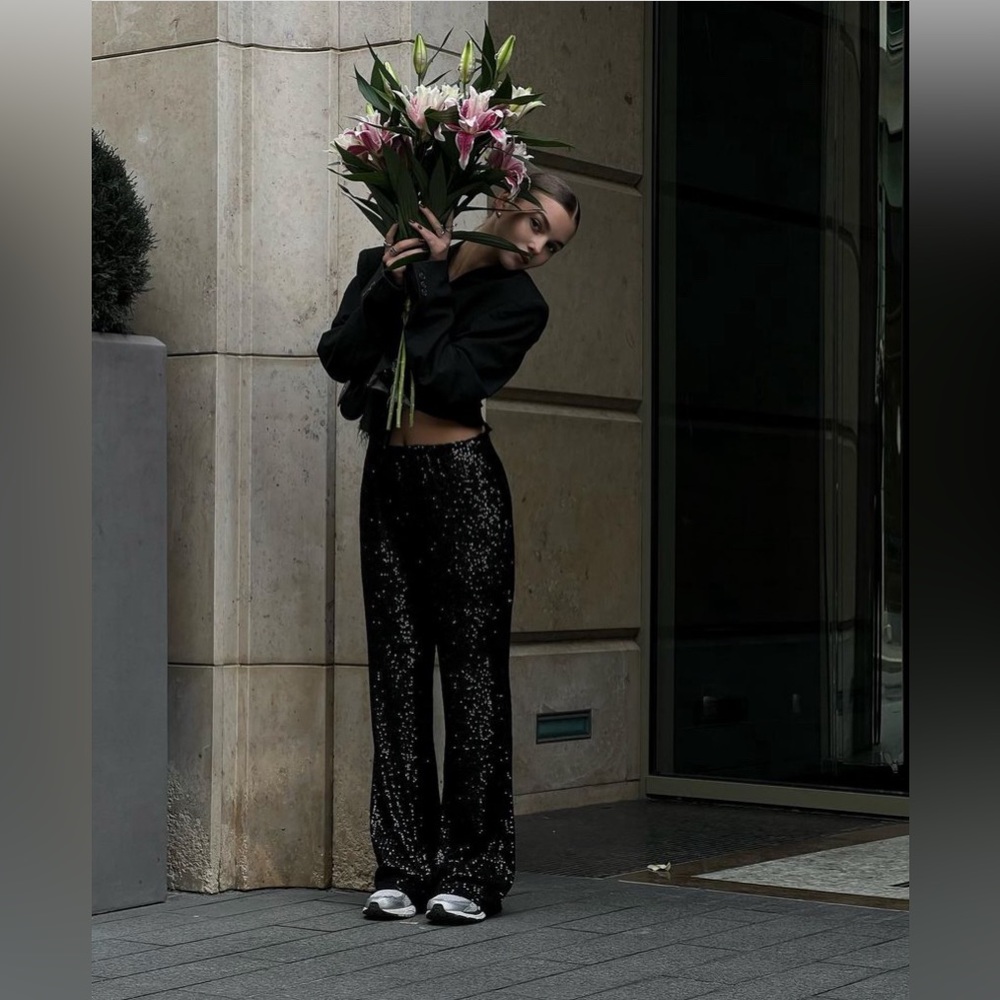 Zara pant  Flared Sequin Leggings